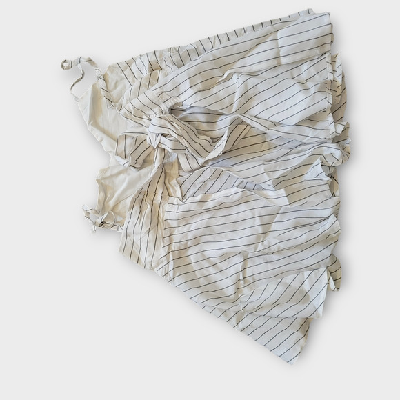 HYFVE Wrap Back Bow Tie Sweetheart Hi Lo Striped Cami Sz M - Picture 8 of 8